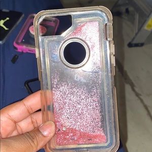 Pink glitter iPhone 6 case